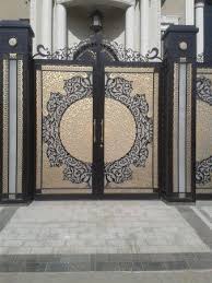 ابواب حديد فخمة خارجية Main Gate Design Modern Main Gate Designs Gate Wall Design
