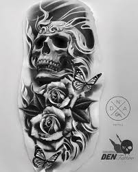 A tattoo can mean differently from one person to another. Pin By Stevens Castro On Arhiv Skull Sleeve Tattoos Skull Rose Tattoos Skull Girl Tattoo