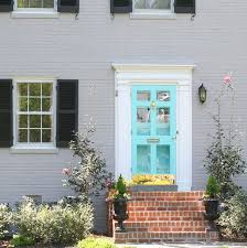 I don't know how it happened, but out of the blue (pun intended) i painted our front door a bright turquoise. Outdoor Living Decorating And Party Ideas Laura Trevey Lifestyle Front Door Colors Door Color Front Door
