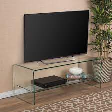 Maybe you would like to learn more about one of these? Ramona Glass Entertainment Tv Console Stand With Shelf By Christopher Knight Home On Sale Overstock 11152127