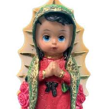 Baby Lupita Virgin of Guadalupe Statue, Handcrafted Religious Icon,  Catholic Home Decor, Spiritual Gift, 8” Size
