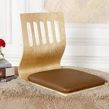 H U Japanese Style Lazy Sofa Floor Chair Semi Foldable Gaming Chair With Backrest Portable Wood Meditation Chair E Meditation Chair Floor Chair Lazy Sofa