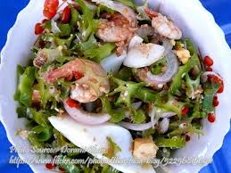 Winged Bean Salad Ensaladang Sigarilyas Panlasang Pinoy Meaty Recipes Recipe Salad Dishes Bean Salad Salad