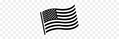 Custom black motorcycle with american flag background with dispersion effects. Black Line Background Clipart Flag Black Line Transparent Clip Art