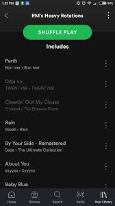 See what spotify is all about. Spotify Update Rm S Playlist Rm Army Amino
