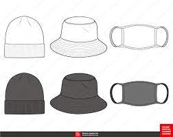 Bucket Hat Beanie Mask Fashion Flat Sketch Template Etsy Fashion Flats Fashion Design Template Flat Sketches