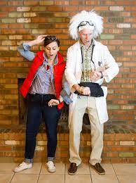Marty mcfly is one of the main characters of the back to the future movie series. Annual Couple S Halloween Party 2014 Marty Mcfly And Doc Costume Friday We Re In Love