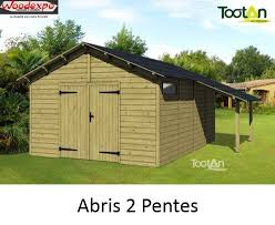 Abri 2 Pentes Tootan Woodexpo 78 Abri De Jardin Abri Mobilier Exterieur