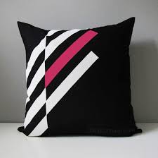 Black And White Throw Pillow Covers Decorative Pink Black Outdoor Pillow Cover Modern Black White Throw Pillow Geometric Pillow Cover Bubblegum Sunbrella Cushion Cover Outdoor Pillow Covers Geometric Pillow Covers Outdoor Pillows