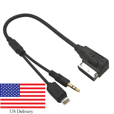 Free Shipping Fast Delivery Ipod Iphone 5 5s 6 Ami Aux Charging Music Adapter 8 Pin Lighting Cable For Audi Car Charge Ami Aux Cable Ami Adapter Cableaux Adapter Cable Aliexpress