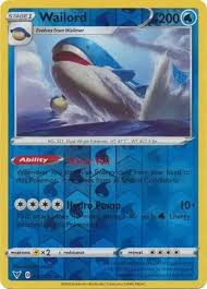Wailord watching is a favorite sightseeing activity in various parts of the world. Wailord Reverse Vivid Voltage Pokemon Card 32 185