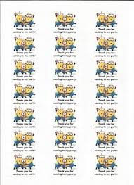 Will You Come To My Party Will You Come A4 Sheet Of 21 X Party Minions Thanks For Coming To My Party Sticky Labels Party Bag Seals Invites Etc Minion Birthday Party Minion Party Bags Minion Party
