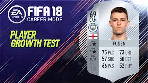 See what we think his ratings will be and more. Fifa 18 Phil Foden Growth Test 4 26 Upgrade Youtube