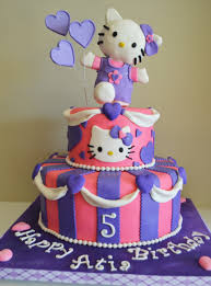 Check out our cat birthday cake selection for the very best in unique or custom, handmade pieces from our pet food & treats shops. 2 Layer Hello Kitty Birthday Cakes Http Dimitrastories Blogspot Com