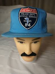 Vintage 1984 Los Angeles Police Department LAPD Snapback Hat Cap Mesh  Trucker