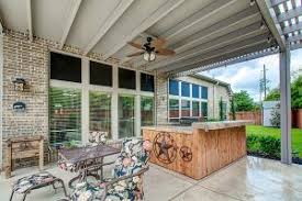 Most porches & patios have designated sitting areas or dining areas considered in the design. Aluminum Patio Covers In San Antonio Austin Texas Patio Covers