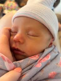 Look at that precious little face! 💕💕 Baby Mila Lynn is six weeks old and  stealing hearts already! 👑 We're thrilled to report that everyone is  healthy and thriving! 🎀🎀 Alicia Boyd