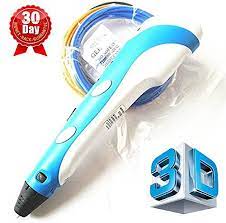 7tech 3d Printing Pen With Lcd Screen Ver 2015 Light Blue Free Spatula Included 3d Printer Pen 3d Pens 3d Printing Pen