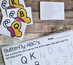 How about practising letter sounds with them? Butterfly Alphabet Match Trace With Free Printables
