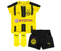 Futbol club barcelona is a catalonia, spain based famous football team that. Borussia Dortmund 2016 2017 Home Baby Kit 74801401 47 39 Teamzo Com