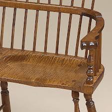 Historical Kent Windsor Settee Wood Bench Living Room Furniture Vintage Furniture