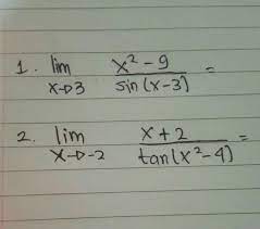 Contoh Soal Limit Fungsi Trigonometri