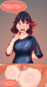 1boy 1girls anus ass big penis breasts cum cum in pussy cum  inside female female protagonist instant loss 2koma kill la kill  laylaletsyou mating press matoi ryuuko pale-skinned male