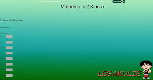 Kostenlose Online Ubungen Sabine Eckhardt Legakulie Mathematikunterricht Mathematik 2 Klasse Mathematik