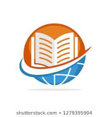 Vector Illustration Icons With The Concept Of Global Education Library Logo Education Logo Design Font Design Logo