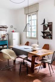 Vintage Modern Dining Area With Mis Matched Dining Chairs Sfgirlbybay Home Interior Modern Dining Chairs