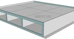 Platform beds are available in numerous sized such as full, queen, twin king, and cal king. Cal King Platform Storage Bed Free Plans Sawdust Girl Diy King Bed Frame Diy Storage Bed Bed Frame Plans