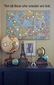 A Bit Excessive Globes But Yes Lol Decor Travel Room Travel Theme Classroom