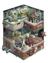 tribute games isometric art pixel art games environment concept art