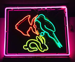 Pet Store Neon Sign Repair Neonrepair Neonsign Windowsign Petstore Rabbit Bird Fish Loveneon Neon Neon Sign Repair Pet Store Neon Signs