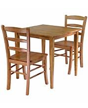 The east west furniture pub 3 piece high cross dining table set is a sleek and suitable option for small kitchens and dining spaces. 3 Piece Dining Room Sets Macy S