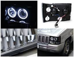 jeep grand cherokee 1993 1996 smoked halo projector headlights a122th0d101 topgearautosport jeep grand cherokee 1993 1996 smoked halo projector headlights