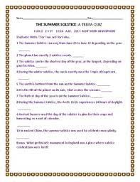 Voting to make decisions or determine opinions. Summer Solstice A Trivia Quiz A True False Quiz Tpt