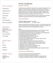 You are closer than ever to crafting an online resume, portfolio, cv and even a vcard and put yourself front and center. Free 8 Sample Event Coordinator Resume Templates In Pdf