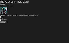From tricky riddles to u.s. The Avengers Trivia Quiz For Windows 8 And 8 1