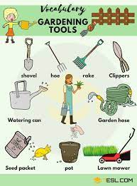Whether you're a novice or a seasoned gardener, having the right garden equipment and planting tools makes the work easier and more efficient. Gardening Tools Names List With Useful Pictures English Vocabulary Vocabulary