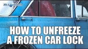 Most of us know the frustration of rushing out to the car on a winter's morning, alread. How To Unfreeze A Frozen Car Lock Mr Locksmith