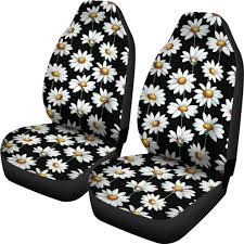 Daisy Print Pattern Universal Fit Car Seat Covers In 2020 Fit Car Carseat Cover Car Seats