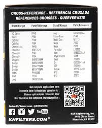 skillful kn oil filter cross reference chart stp oil filter