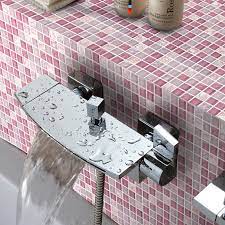 Mosaic tiling techniques allow to create unique and beautiful bathroom sinks and transform bathroom designs by adding color and texture to functional elements or adorn home furnishings. Light Purple Stone And Glass Mosaic Tile Square Bathroom Wall Decor