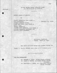 IN THE UNITED STATES DISTRICT COURT FOR THE DISTRICT OF MARYLAND UNITED  STATES OF AMERICA vs. PHILIP FRANKFELD, also known as Ph