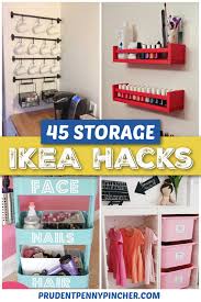 Get the best ideas for making your own ikea craft room tables and desks that fit any space and storage requirements. 45 Diy Organization And Storage Ikea Hacks Prudent Penny Pincher