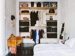The great thing about wardrobes like this is that you can close the doors so you don't have to look at your clothes all the time, which singnificantly decreases visual clutter. Closet Design For Small Bedroom Ikea Custom Wardrobe