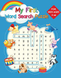 Free kids crossword puzzles online. My First Word Search Puzzle Easy Large Print Educational Word Search Puzzles With Fun Themes For Kids Ages 4 And Up