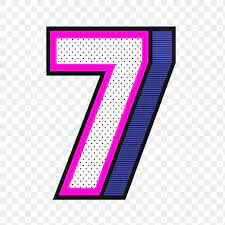 3d Number 7 Png Isometric Halftone Style Typography Free Image By Rawpixel Com Wan Halftone Typography Free Illustrations