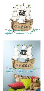 Piratenzimmer Wandtattoo Piratenschiff Dieser Wandsticker In Form Eines Schiffs Ist Ein Echter Blickfang Piraten Kinderzimmer Piratenzimmer Piraten Schiff